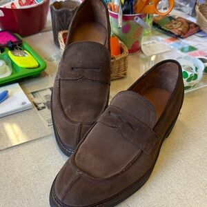 Allen Edmonds Suede Brown Loafers